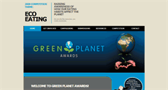 Desktop Screenshot of greenplanetawards.org